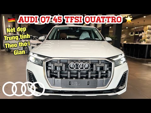 REVIEW AUDI Q7 45 TFSI QUATTRO 2024 - Trắng Carrara/ nội thất Nâu || 3.590 Tr - 0902105599