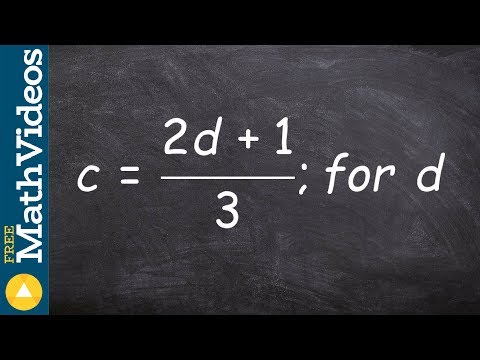 how to get rid of a power in an equation