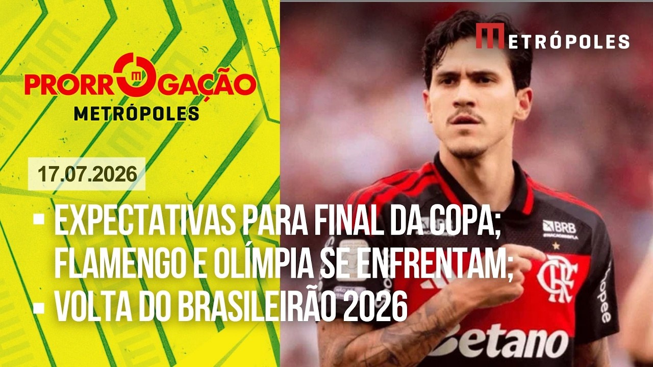 ÍNTEGRA Metrópoles Esportes: Veja pré-jogo de Flamengo e Olímpia que se enfrentam em Brasília