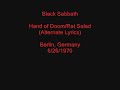 Black Sabbath - Hand Of Doomrat Salad Alternate Lyrics