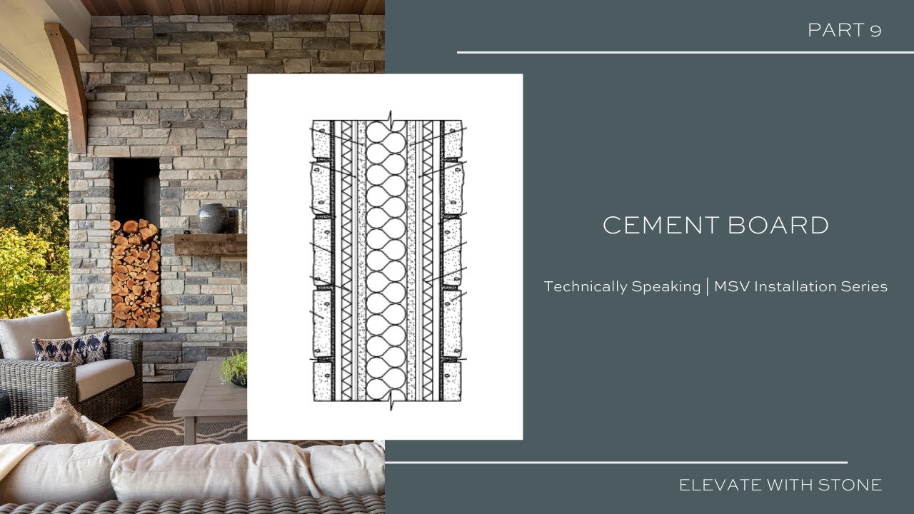 09. Cement Board | Technically Speaking – MSV Installation Series