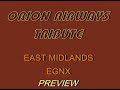 ORION AIRWAYS    KG      TRIBUTE   East Midlands EGNX