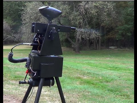 Sentry - https://sites.google.com/site/projectsentrygun/ This is the Gladiator II paintball sentry from Project Sentry Gun. This sentry is fully autonomous - there is...
