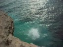 Fat boy cliff jumping