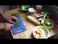 Food Drinks and Rock & Roll Carne Nate-sada with corn salad 