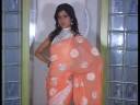 Peach Pure Georgette Saree with Blouse