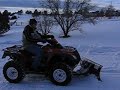 Snow Plowing with ATV in Colorado Snow Plowing with ATV in Colorado