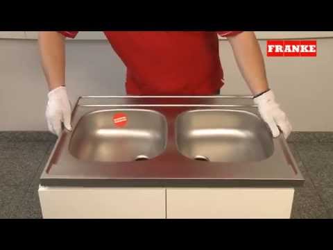 Installation Instructions for Stainless Steel Drop-On Sinks. установка мойки Franke