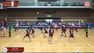 Highlights from one full game Tokyo vs Suntory (only Prmovic points) 2020-2021