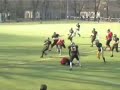 Berlin adler Free Safety hits hard