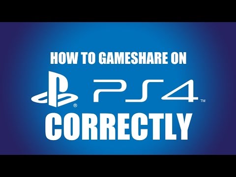 how to gameshare on ps4