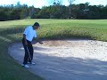 J.L. Lewis Golf Tips - Downhill Bunker Shot