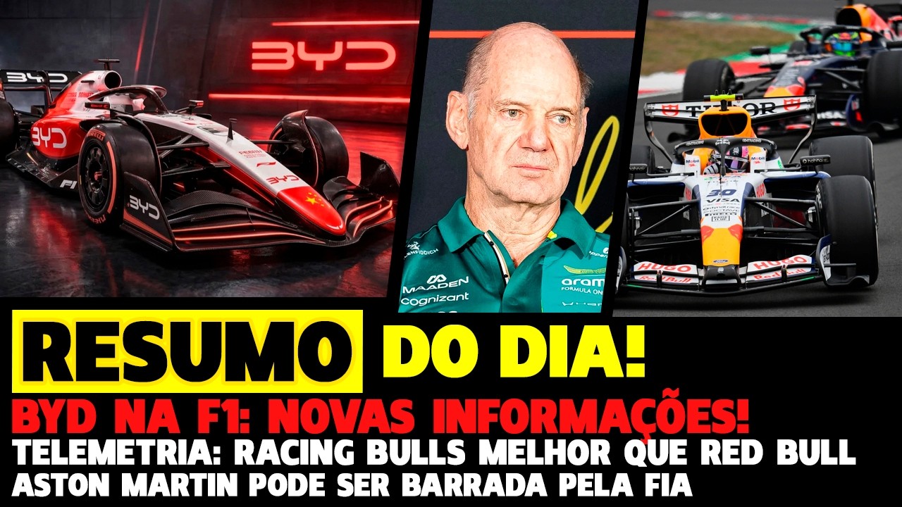 BYD NA F1, ASTON PODE SER BARRADA PELA FIA E RACING BULLS MELHOR QUE RED BULL | FÓRMULA 1 | GPEMCASA