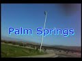 Slow Stick air travel video in morning hours at Palm Springs