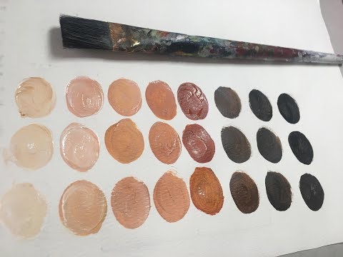 video-linktoworks-PORTRAITS- How to Mix ALL Skin Tones and Blend (Acrylics)