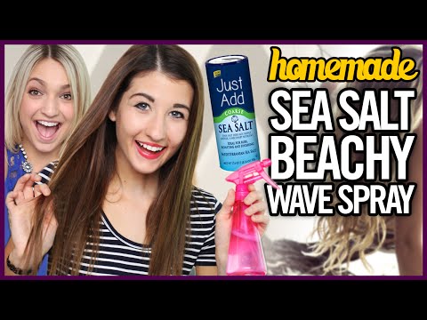 DIY SEA SALT SPRAY Easy Beachy Waves - Makeup Mythbusters w/ Maybaby