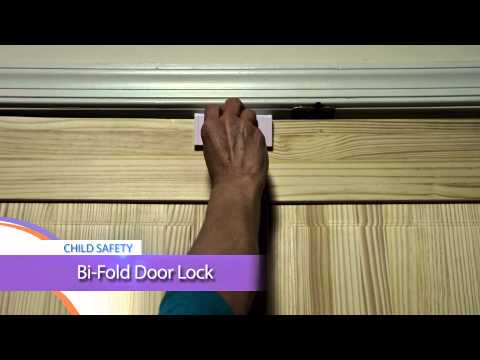 how to lock a bi fold door