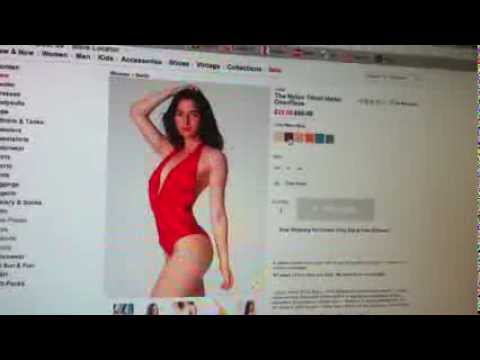 Swimsuit Model Kind Of Dances to