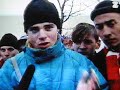 Kibice Widzewa w Katowicach ( wiosna 1995 )