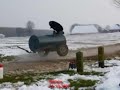 carbid schieten in 'tZandt met 675 liter carbidbus