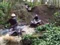 Quad Bike Trekking at Walnut Tree Farm, Cheshire, UK.