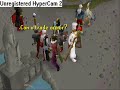 while guthix sleeps wielding black elite armor and the quest rewards!