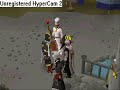 while guthix sleeps wielding black elite armor and the quest rewards!