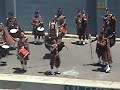 Bagpipers and drummers of  The Port of Strait of Gibraltar