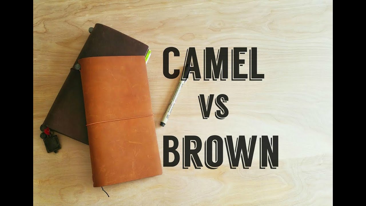 [Midori] Traveler's Notebook- Camel vs Brown