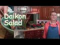 Raw Food Recipe -- Daikon Salad by Fresh and Alive
