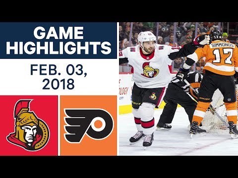 Video: NHL Game Highlights | Senators vs. Flyers - Feb. 03, 2018