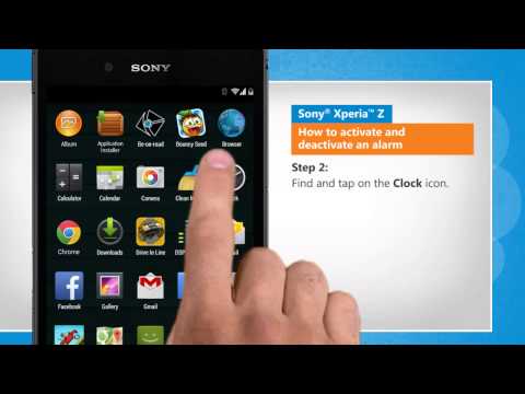 how to turn off alarm xperia z