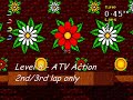 in challenge mode, there are some powerups hidden in some parts of the level. these can be: -1-up: gives you an extra life. -level warp: skips the current level. -1 lap: removes 1 lap from your counter. some of these only appear on certain laps. 0:00 level 2 - driller killer 0:10 level 6 - ceiling circuits 0:20 level 8 - atv action 0:29 level 12 - roller coaster 0:38 level 13 - bury my body 0:46 level 14 - piano panic 0:56 level 16 - banked oval 1:04 level 17 - treehouse tiles 1:13 level 18 - vice squad 1:21 level 19 - musical hits i'm pretty sure i haven't missed any, but if i did, tell me.