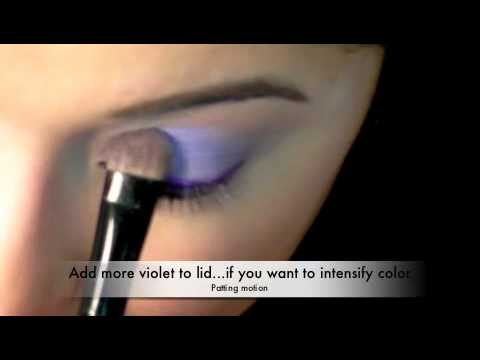 how to wear purple eyeshadow