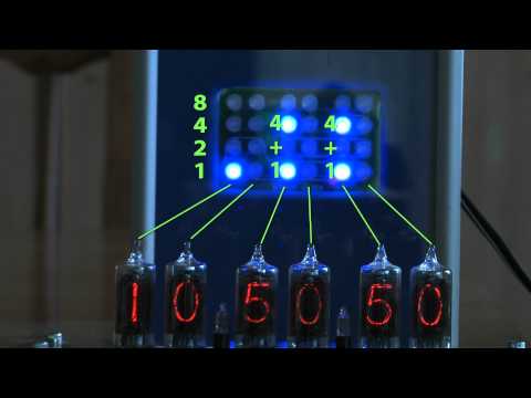 how to read binary clock