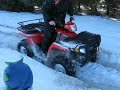 polaris sportsman 700 EFI snow clawing