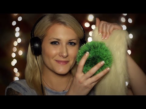 Raw Tingles: Effervescent Tabs, Plastic Grass Ball, Craft Fur - Binaural ASMR - Fizz & Scratching