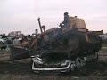 honda crushed by bulldozer