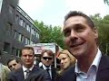 h.c. strache wird in betrunkenem zustand interviewt