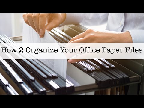 how to organize office files