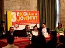 Clausura Jornades de la joventut d'UGT celebrades a Morella el 2 i 3 de febrer 2007. Amb Candido Méndez, Ximo Puig, Tino Calero i Rafael Recuenco.