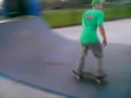 skating the mini ramp