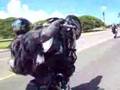 070624-5 Slow Wheelie Motorcycle Stunting in Diamond Head