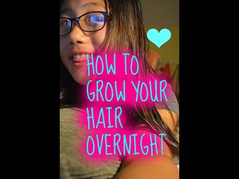 how to grow hair overnight