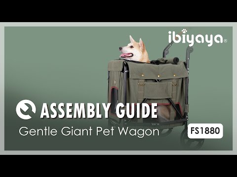 IBIYAYA GENTLE GIANT PET WAGON - ARMY GREEN cabin:35cmLx50cmWx46cmH stroller:55cmLx67cmWx96cmH 1pc/o 