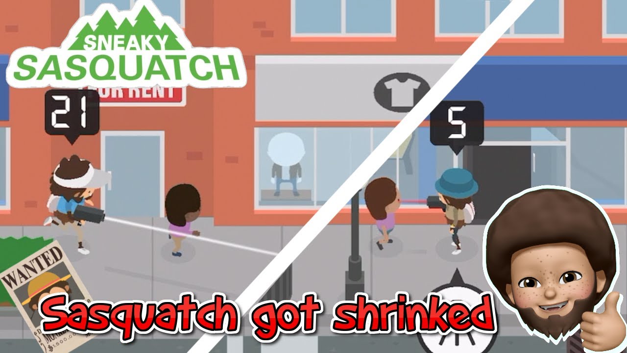 Sneaky Sasquatch - Shrink Sasquatch Glitch