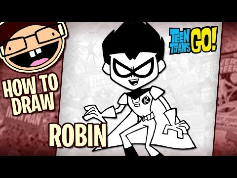 video-linktoworks-How to Draw ROBIN (Teen Titans Go!) | Narrated Easy...