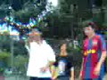futebol na quadra da prefeitura