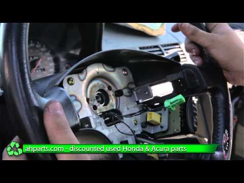 How to install change Steering Wheel 1997 1998 1999 2000 2001 Honda Prelude REPLACEMENT REPLACE DIY