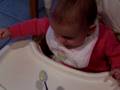 Ainsley eating